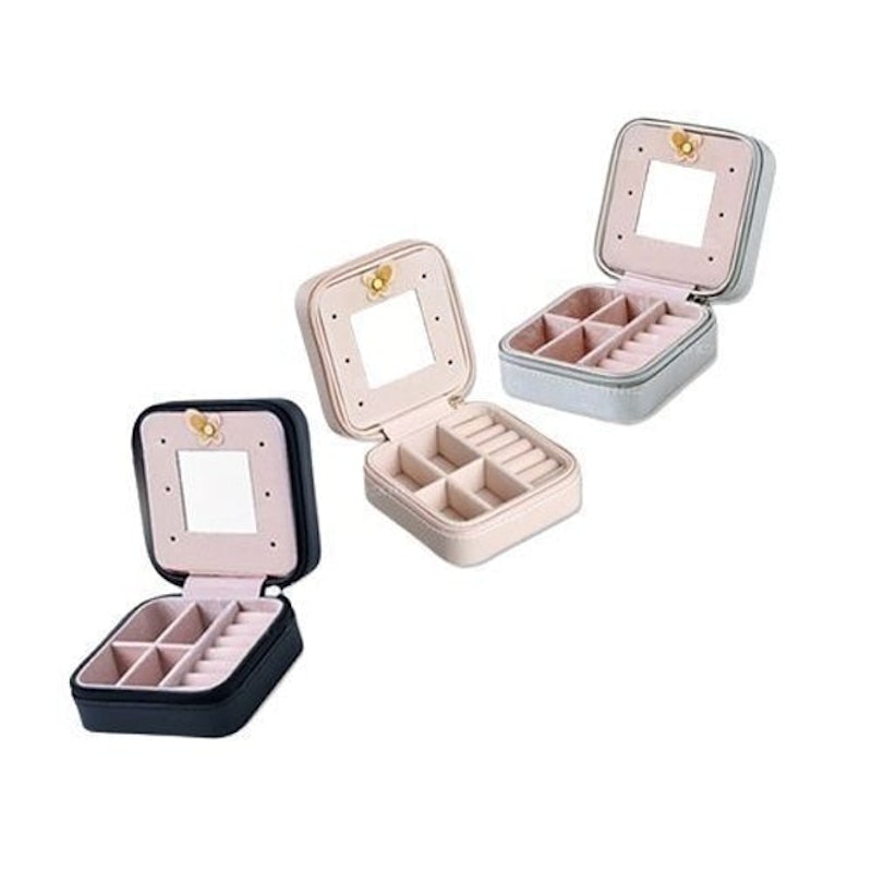 Empat Jenis Kotak Perhiasan PU Ritsleting