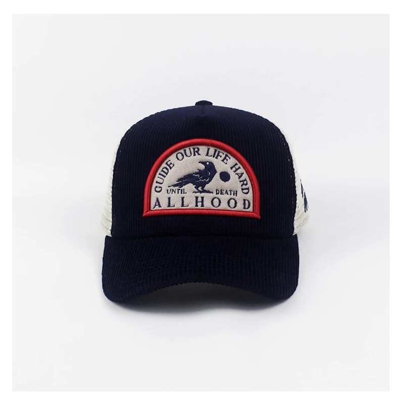 Allhood Topi Trucker Corduroy Crow Night 2