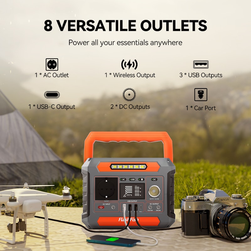 Flashfish Portable Solar Generator 2