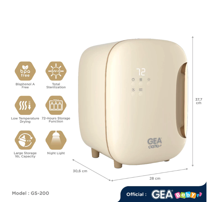 Royal Mitra Pratama GEA Baby Smart UV LED Sterilizer & Dryer GS-200