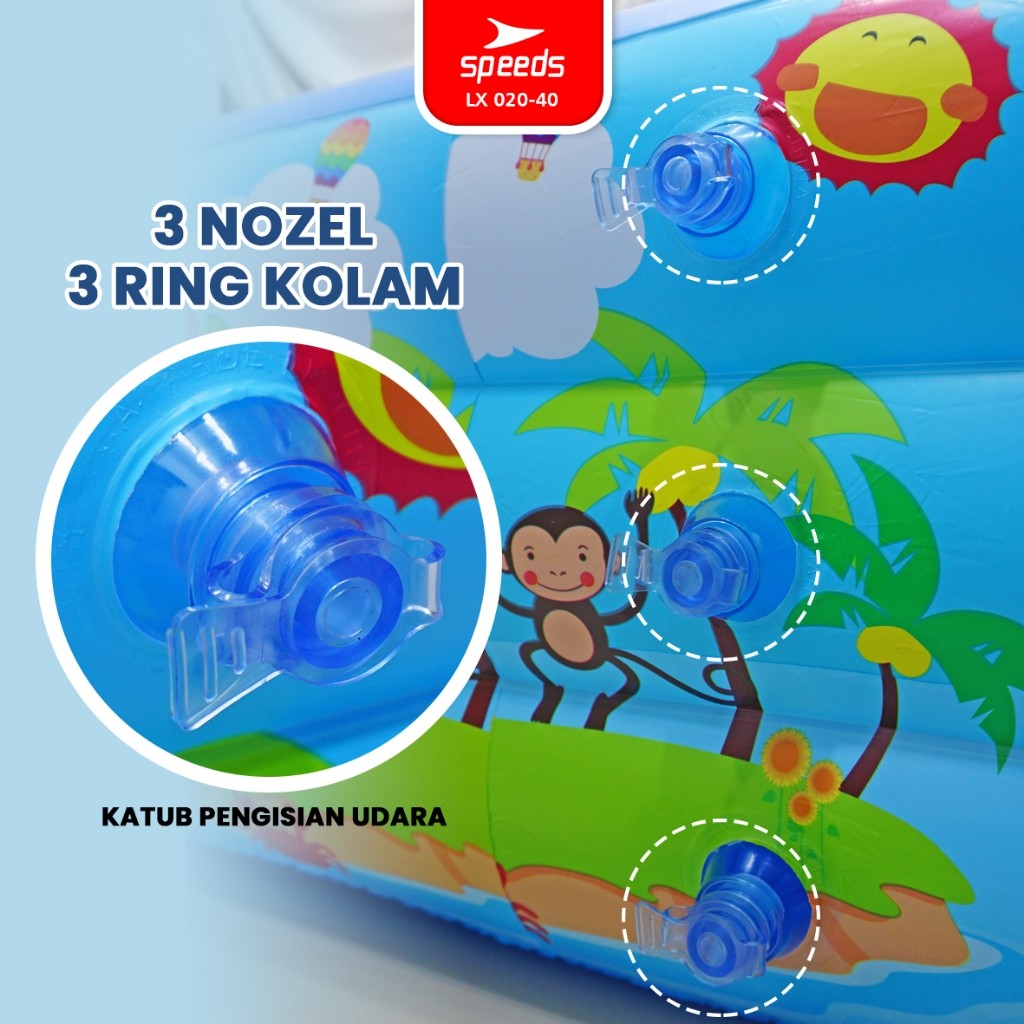  Speeds Kolam Renang Anak Motif 2 Ring 020-40