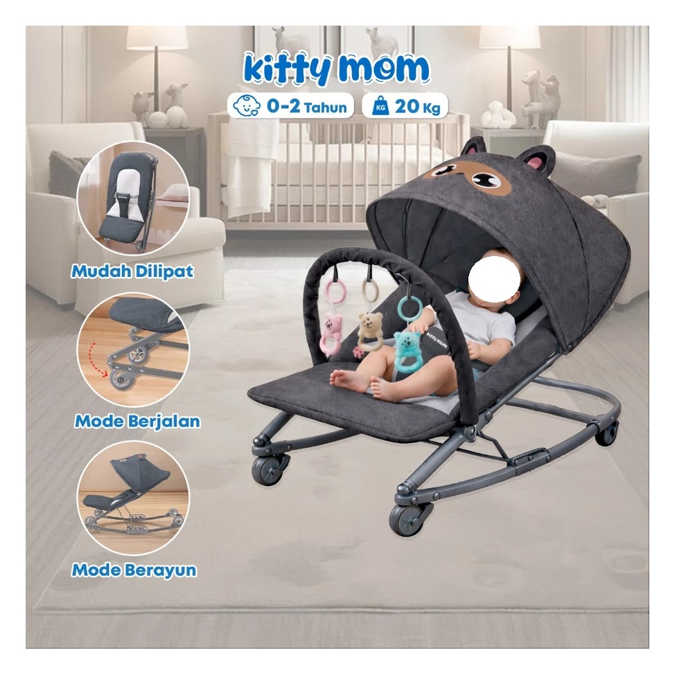 Kitty Mom Indonesia Kitty Mom Rocking Chair Baby Bouncer 