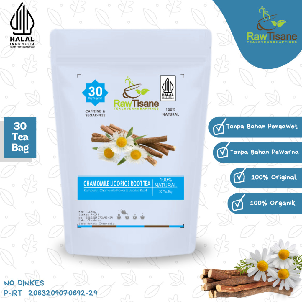  Raw Tisane Chamomile Licorice Root Tea