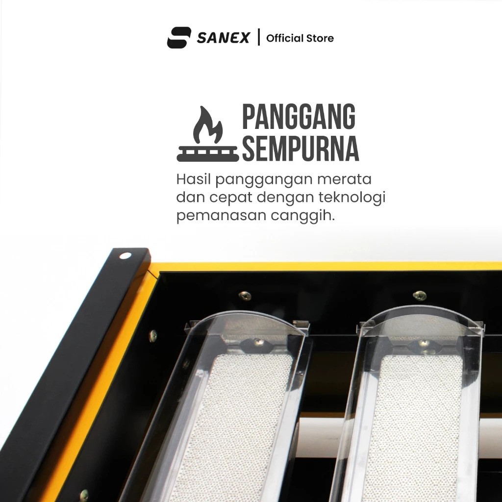Indo Surya Kencana SANEX Kompor Panggang 2 Tungku SN-KP02