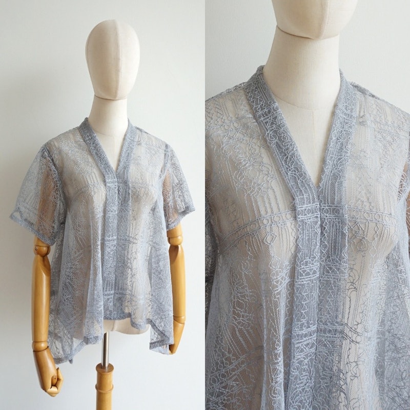 Benangsari Tiara Top Lace Brukat Kebaya Modern Kartini Lengan Pendek 3
