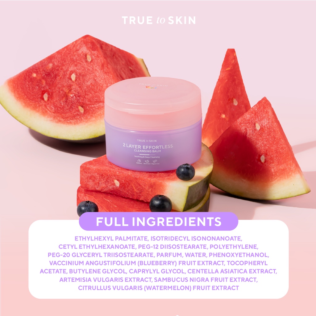Triniti Tunggal Abadi True to Skin 2 Layer Effortless Cleansing Balm