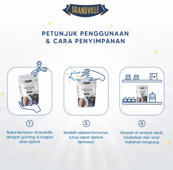 Grandville Food Indonesia Grandville Crunchy Fish Floss Abon Ikan Rasa Original