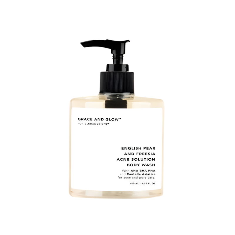 Grace and Glow English Pear and Freesia Anti Acne Solution Body Wash 1