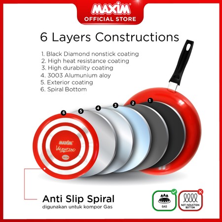 Maspion Group Maxim Valentino Fry Pan 22 cm