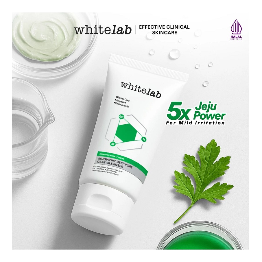 Natura Deca Kosmetika Whitelab Mugwort Deep Pore Clay Cleanser