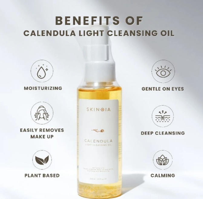 SKINOIA Calendula Light Cleansing Oil  4