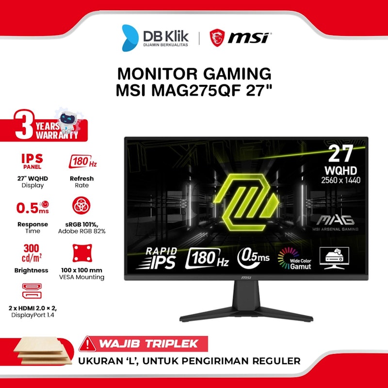 MSI Monitor Gaming 27" 5