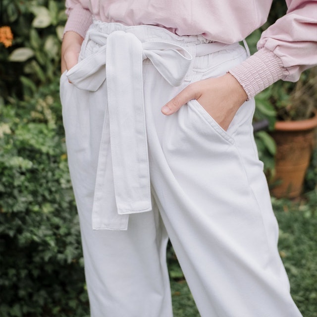 Cleora Broken White Jeans Pants 3