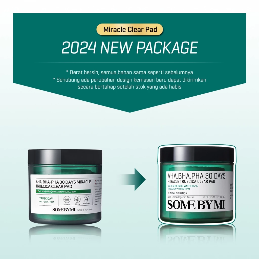 Perennbell SOME BY MI AHA BHA PHA 30 Days Miracle Truecica Clear Pad
