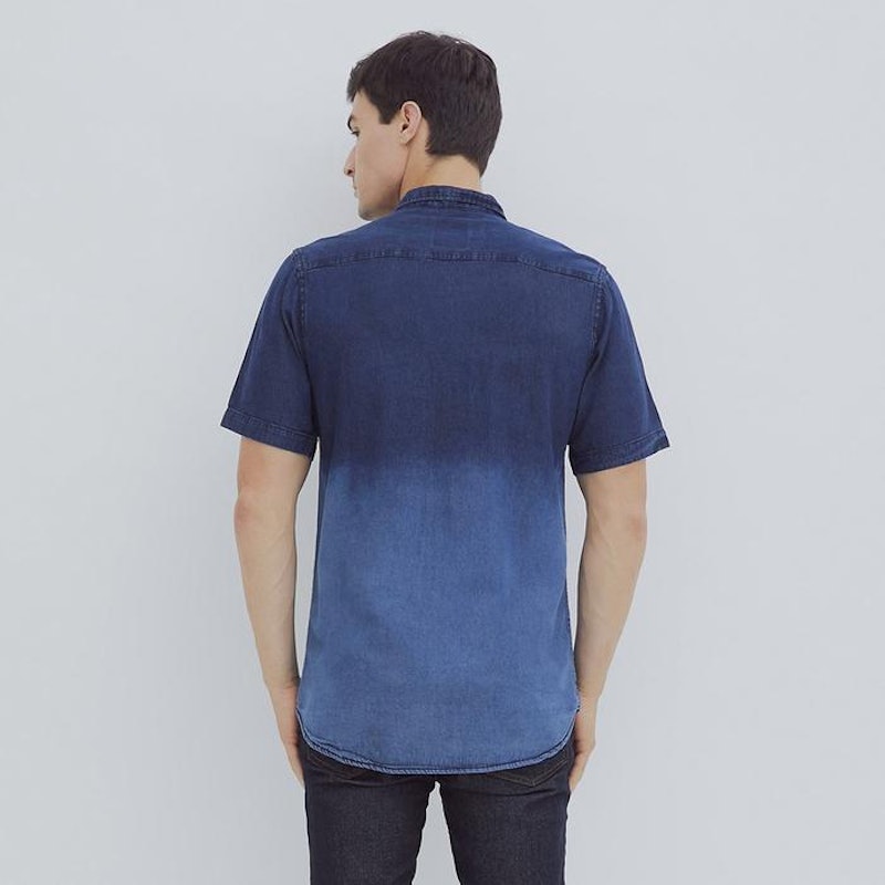 Hillboss Casual Denim Shirt Two Tone 3
