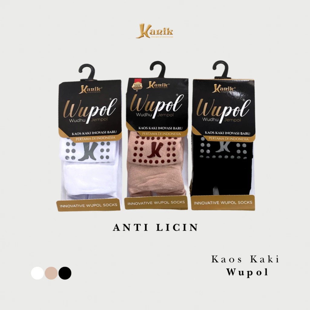Kanik Wupol Antislip Kaos Kaki Wudhu Jempol
