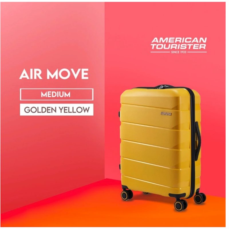 American Tourister Air Move Medium 24 Inch Golden Yellow 5