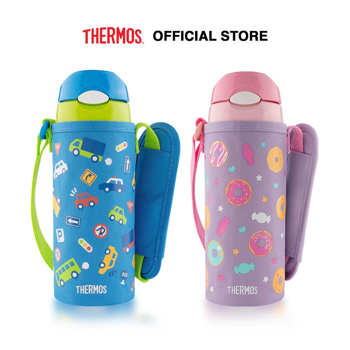 Thermos LLC Thermos Vacuum Insulated Straw Bottle for Baby 400ml FHL-403F 