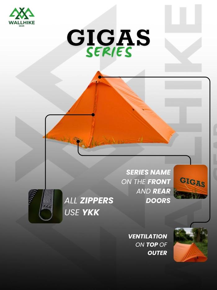 Wallhike Gigas Series 2-3P Tenda Ultralight 3