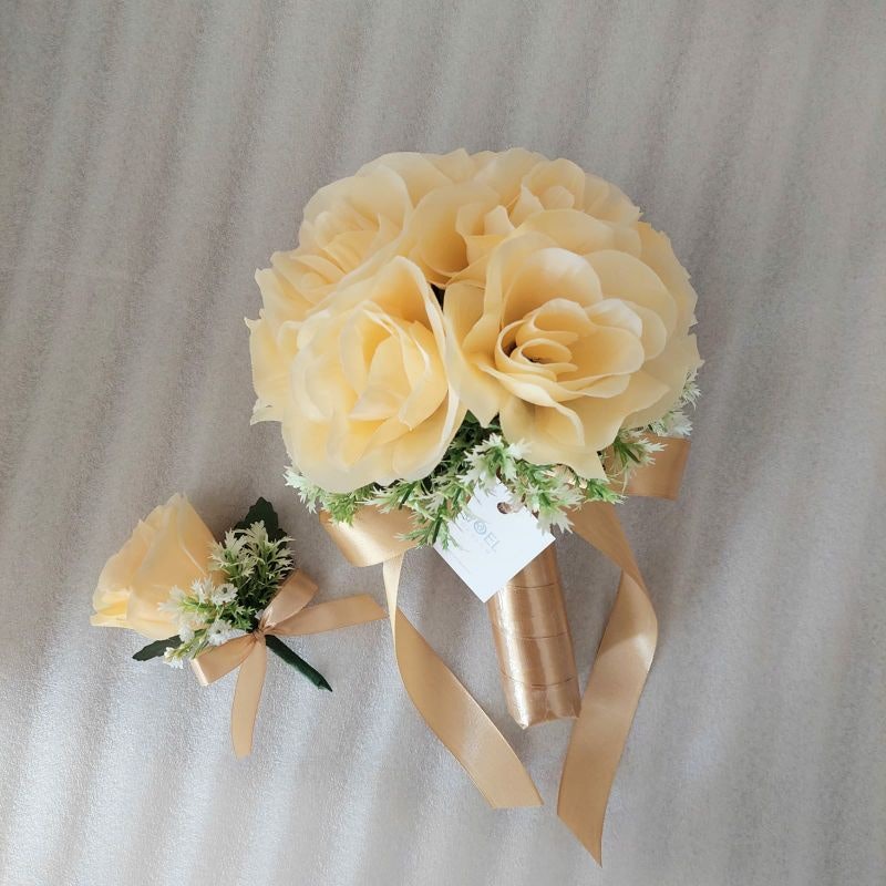 Voel Design Hand Bouquet Wedding + Corsage 2