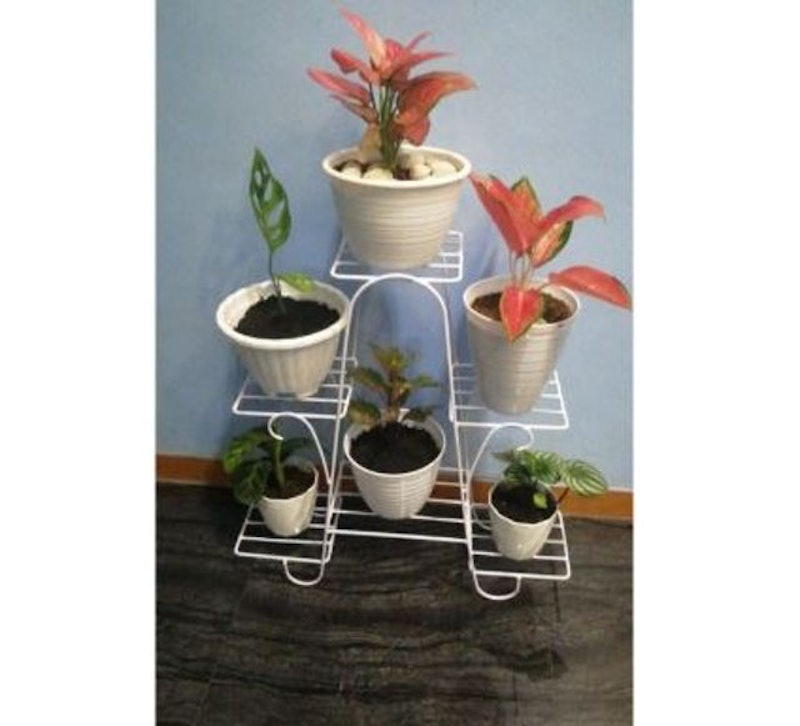Metal Standing Flower Vase 6 Tiers 2