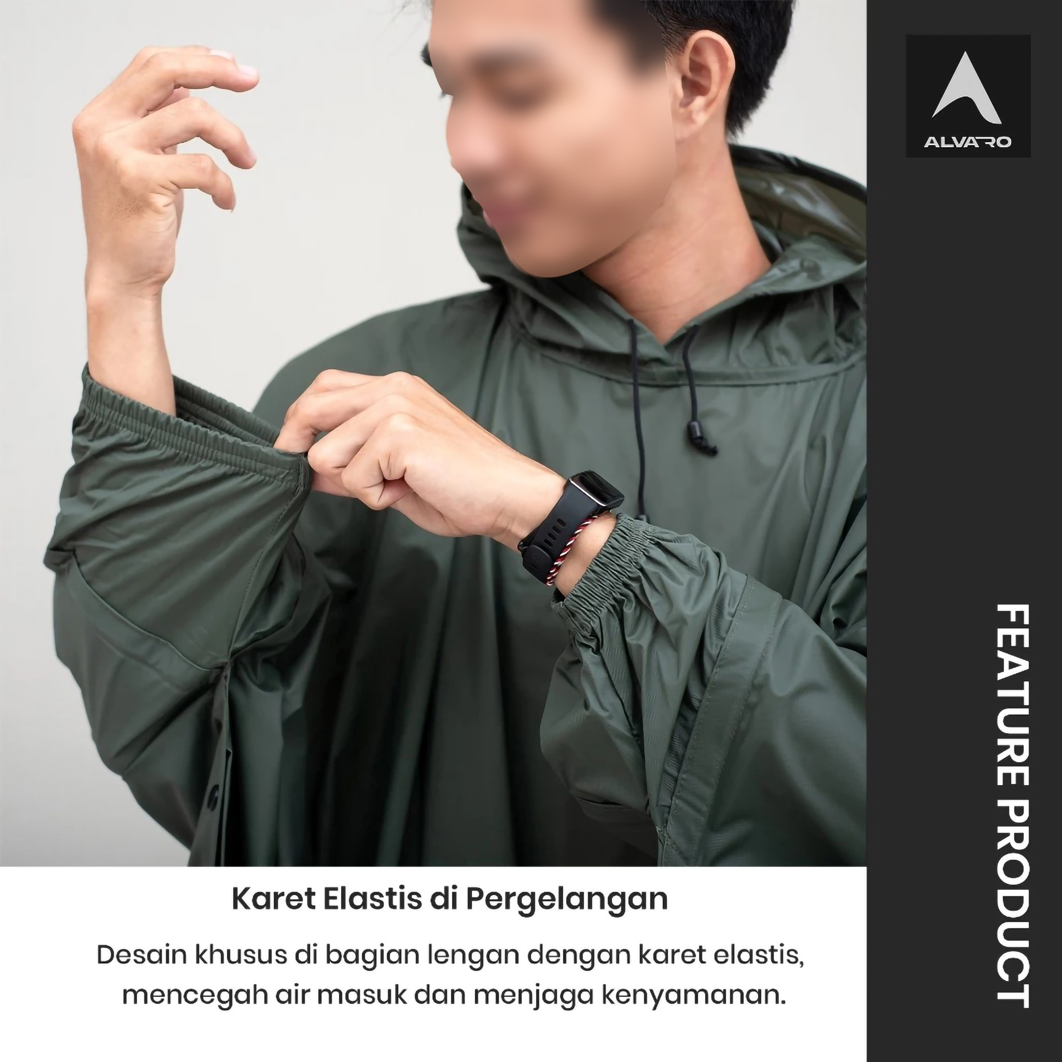  Alvaro Jas Hujan Ponco Setelan Celana 