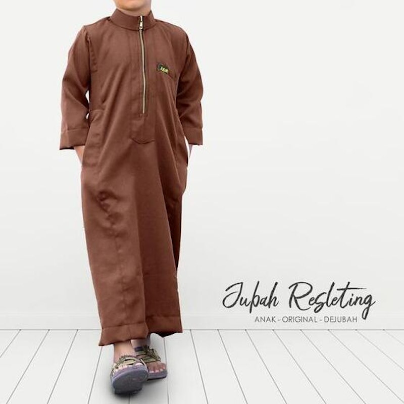 DeJubah Jubah Zipper Anak 3