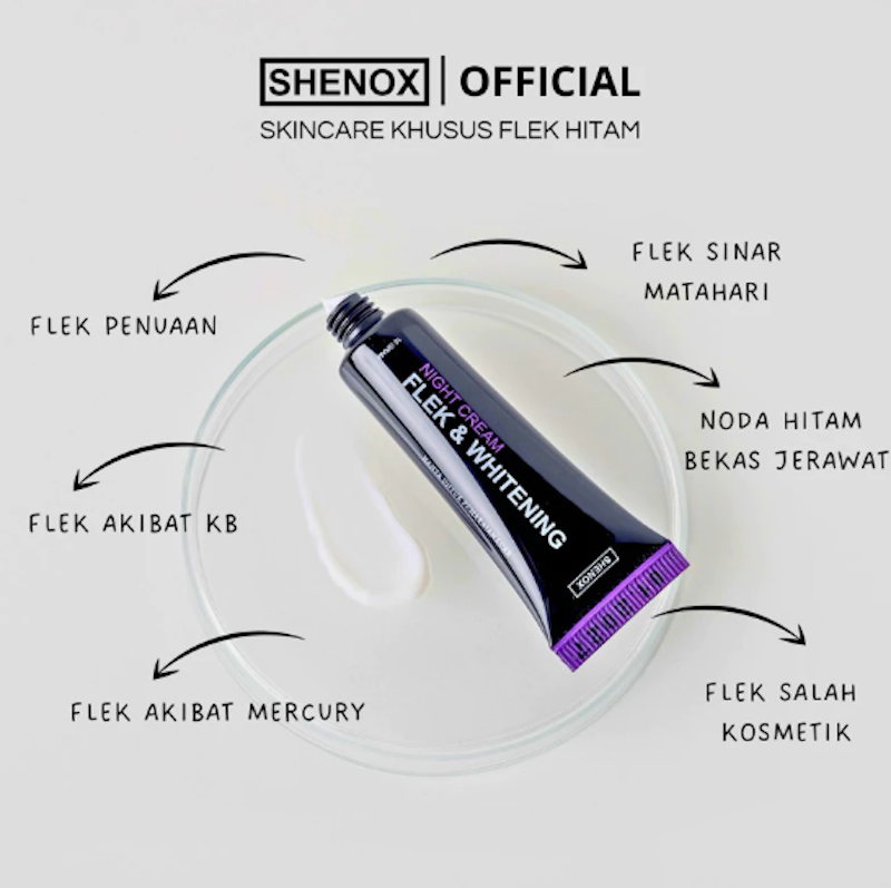Shenox Night Cream Flek & Whitening 5