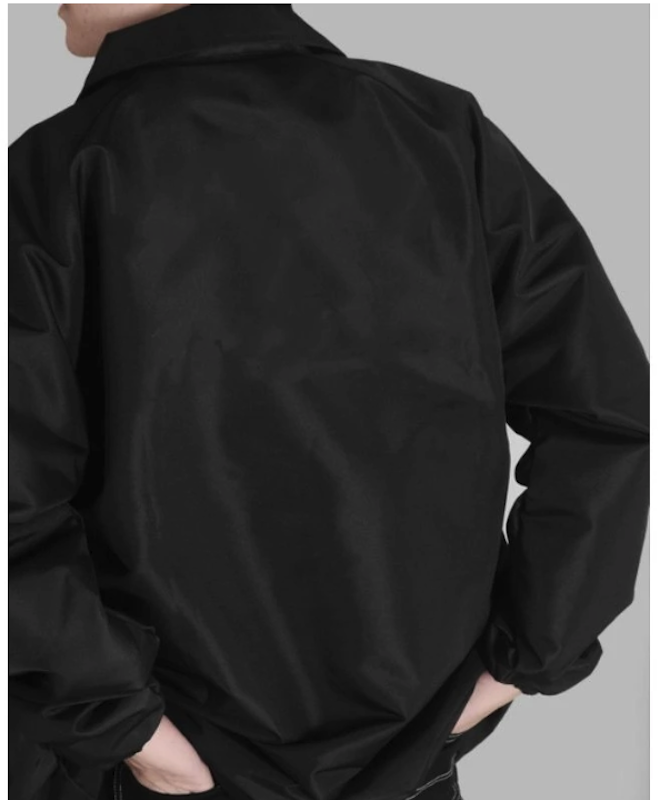 Ozeysx Jacket Coach Black Basic Windbreaker 4