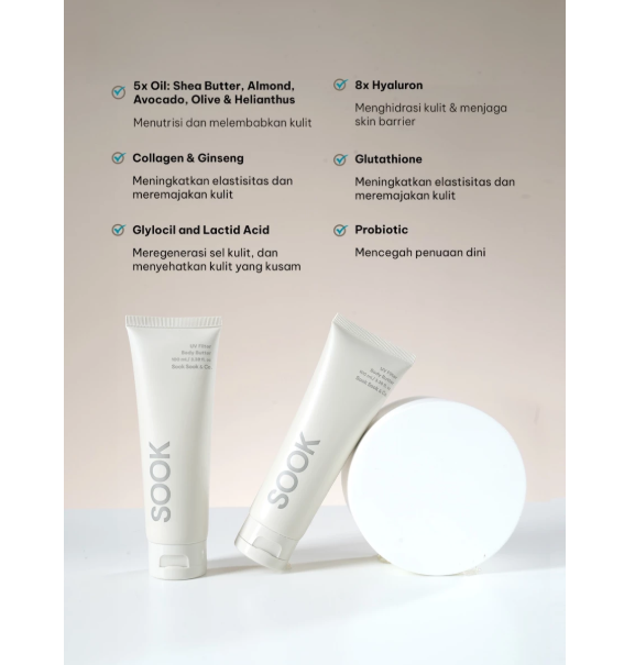  Sook & Co. Moisturizing Body Butter UV Filter SPF 50 PA++++ 