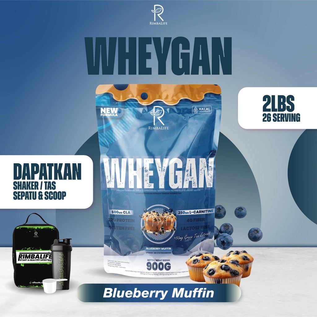 Rimbalife Indonesia Rimbalife Wheygan Blueberry Muffin