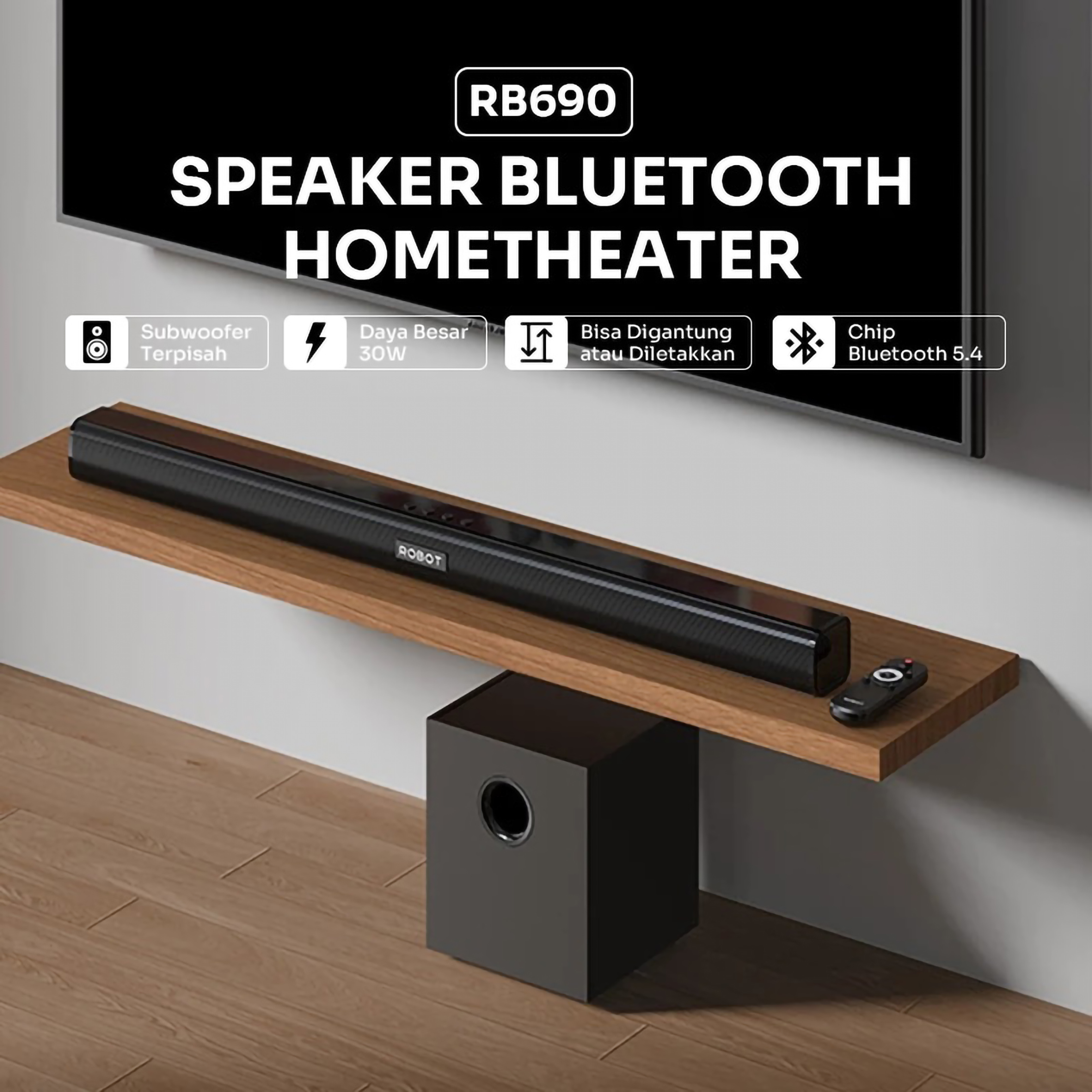 Wook Global Technology ROBOT Speaker Soundbar Home Theater RB690
