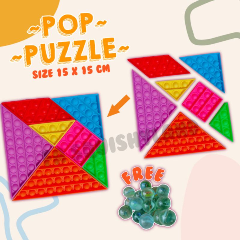 Tangram Pop It Puzzle
