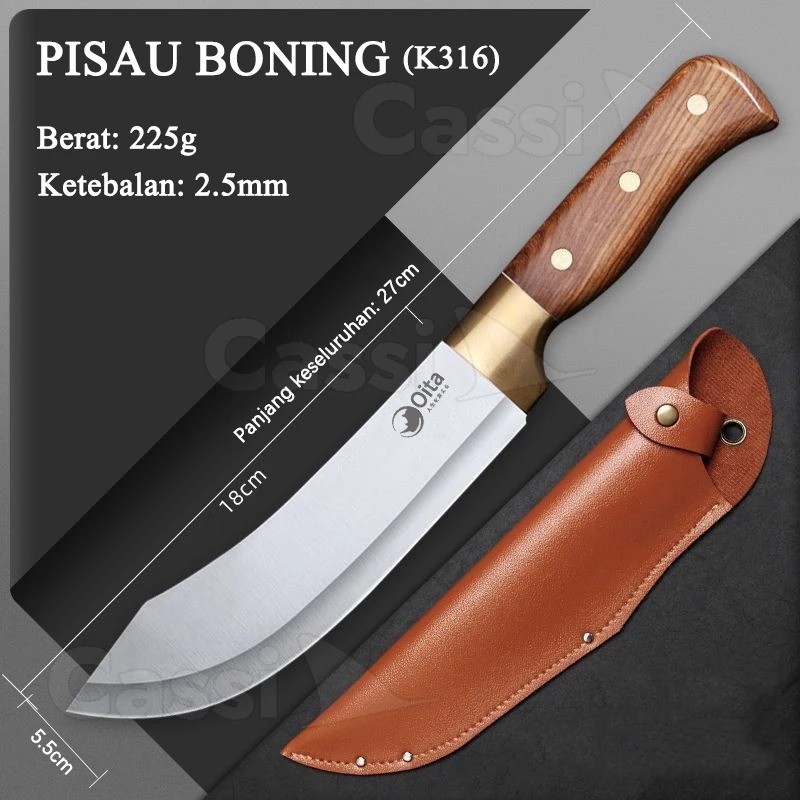  Cassi Pisau Daging Dapur K316