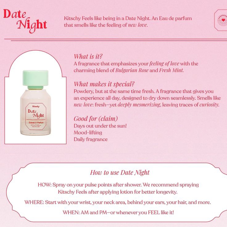 Kitschy Beauty Kitschy Unisex Date Night Extrait de Perfume