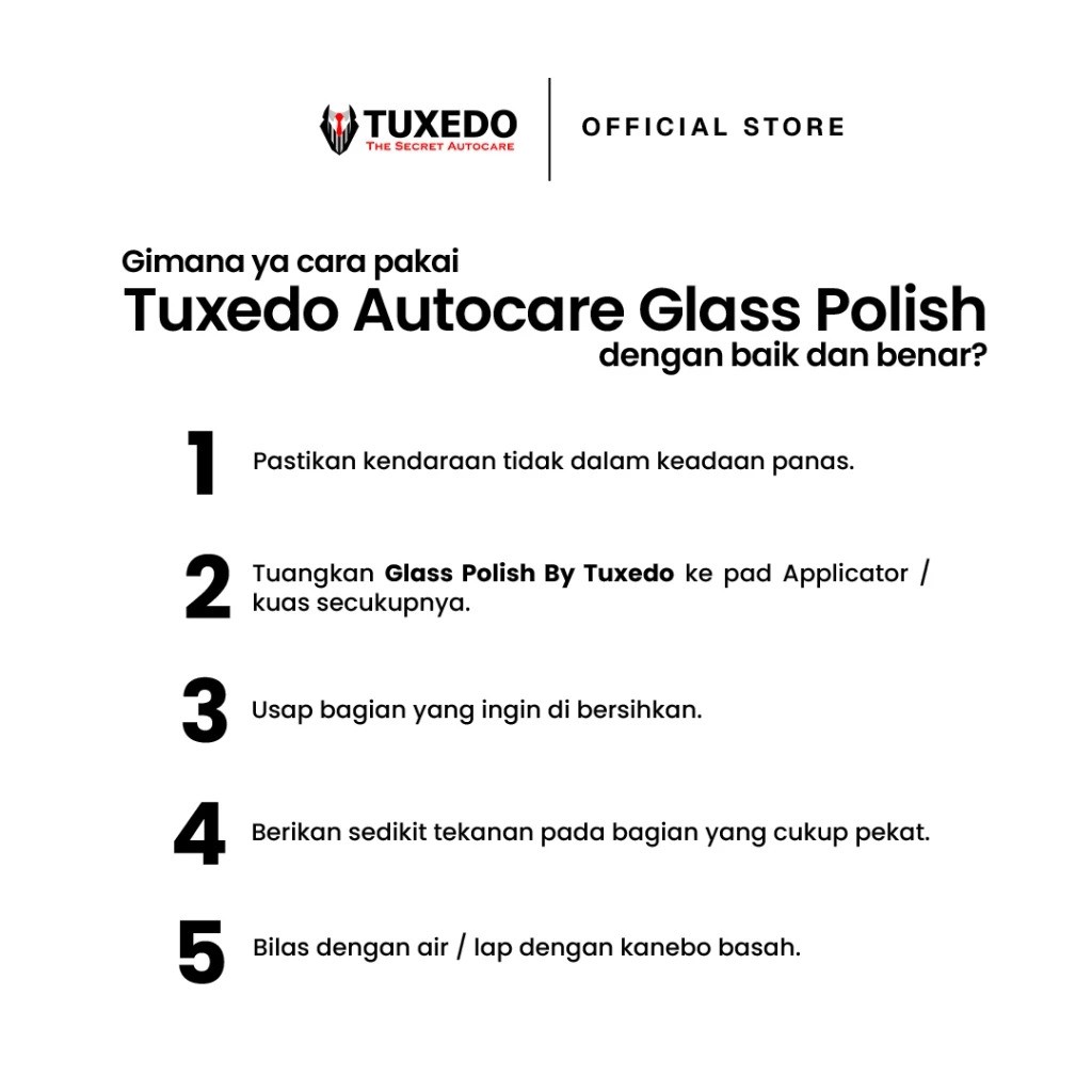 Mulyosari Group Tuxedo Autocare Glass Polish