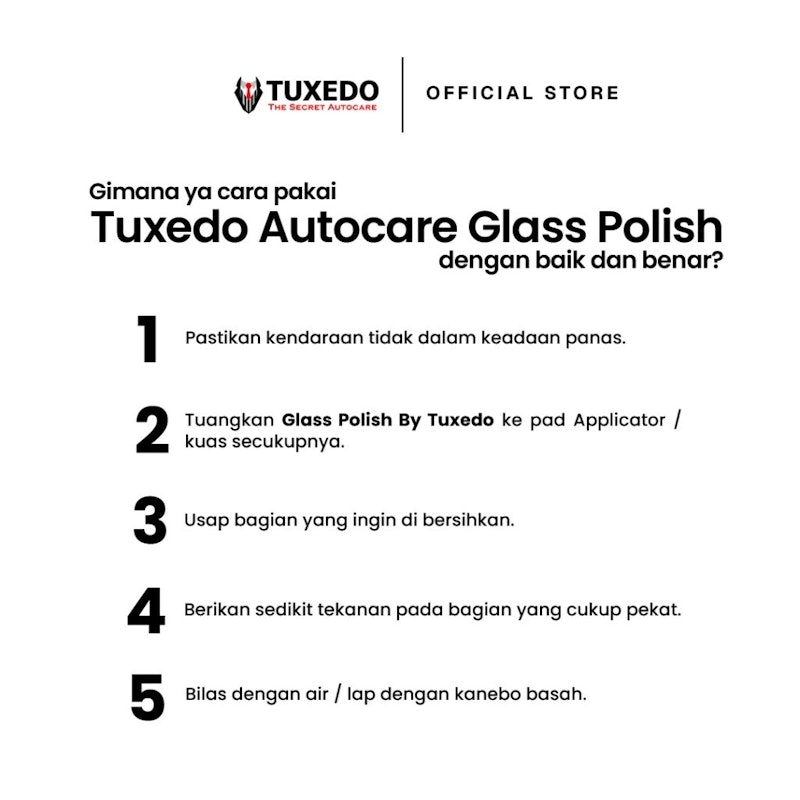 Tuxedo Autocare Glass Polish 4
