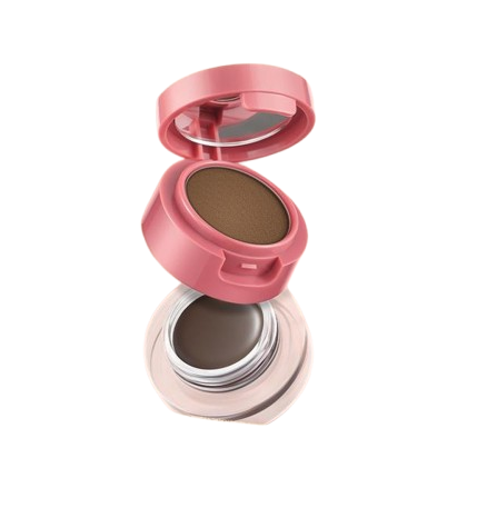 PINKFLASH 2-in-1 Eyebrow Cream & Powder Gel 01 Deep Brown