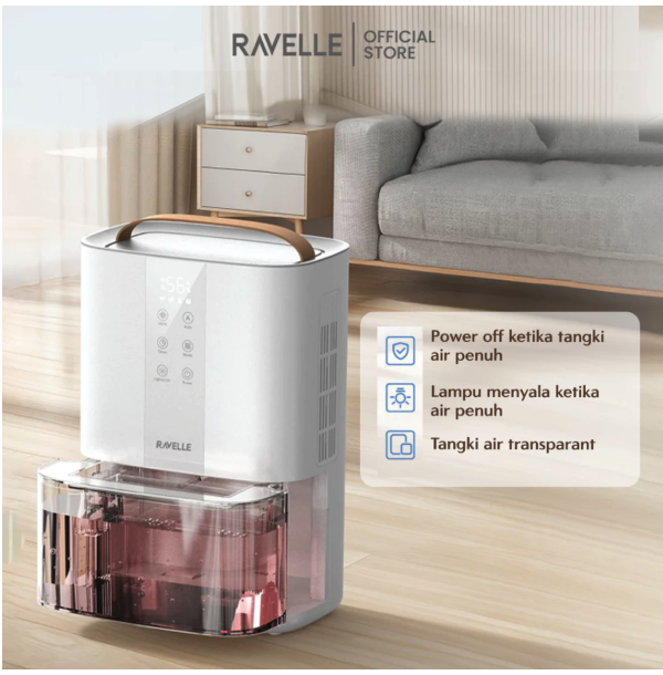 Anugrah Jaya Abadi RAVELLE Solis Premium Dehumidifier & Air Purifier 2in1 RDH-3