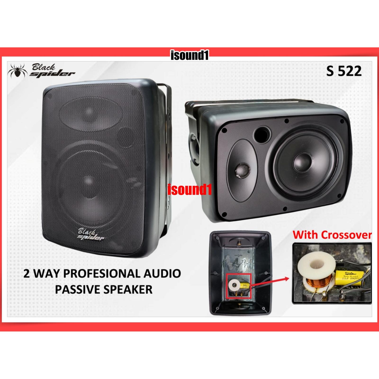  BlackSpider Speaker Pasif S-522