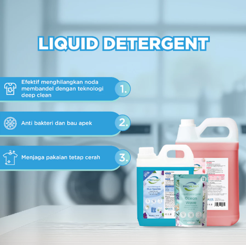 PROKLEEN Deterjen Cair Laundry Liquid Detergent Konsentrat 5L 2