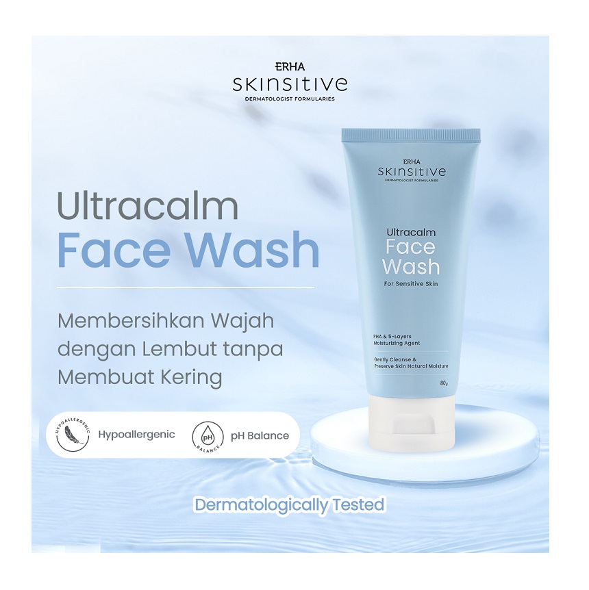 ERHA Clinic Indonesia ERHA Skinsitive Ultracalm Face Wash