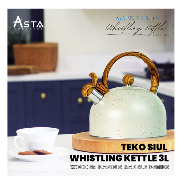 Asta Homeware  ASTA Whistling Kettle Marble