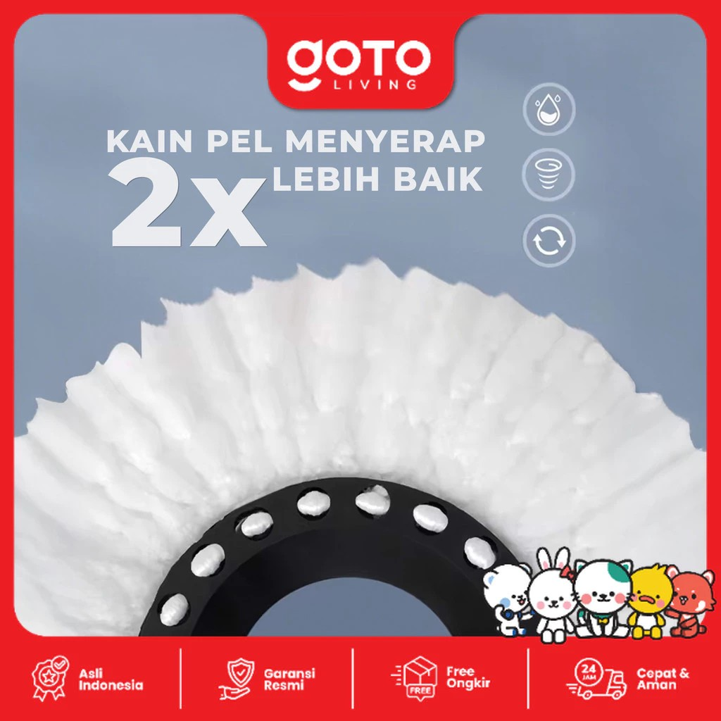 GOTO Living Goto Ultra Spin Mop 2 in 1