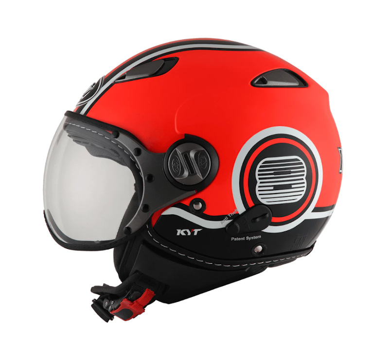 KYT Elsico Superfluo #1 Red/Fluo/Black 1