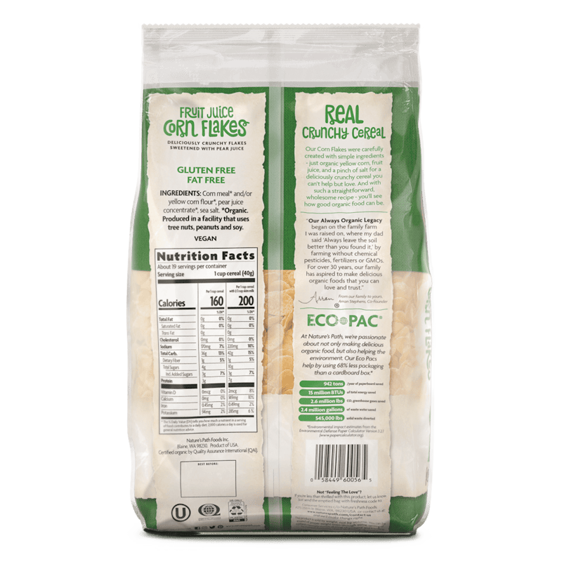 Nature's Path Organic Fruit Juice Corn Flakes 4