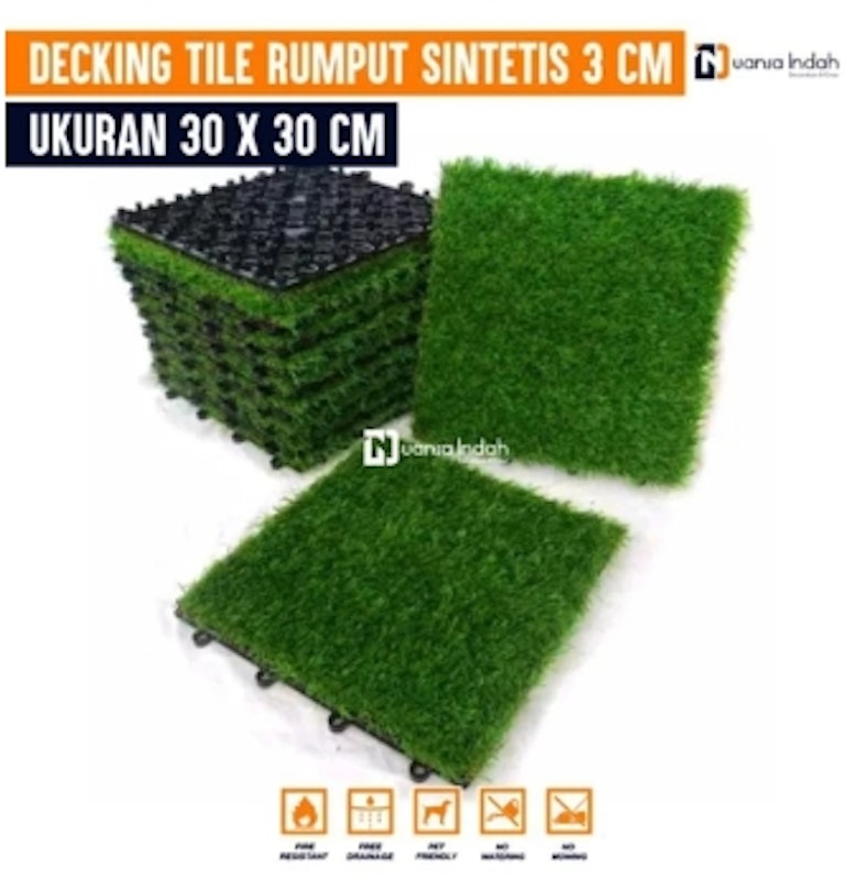 Nuansa Indah Decking Tile Rumput Sintetis Tipe Swiss 4