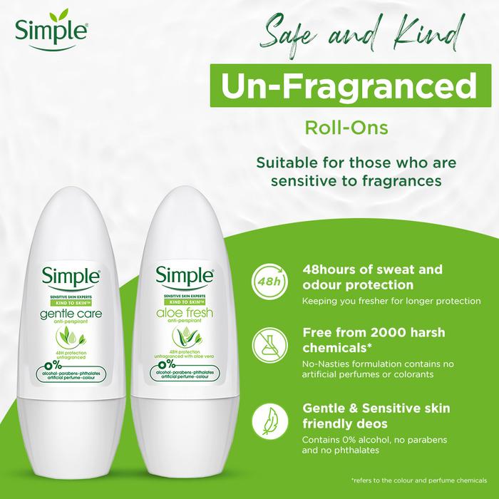 Unilever Indonesia Simple Kind to Skin Gentle Care Anti-perspirant
