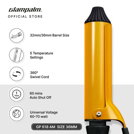 Unil Electronics Glampalm Curling Iron  GP618