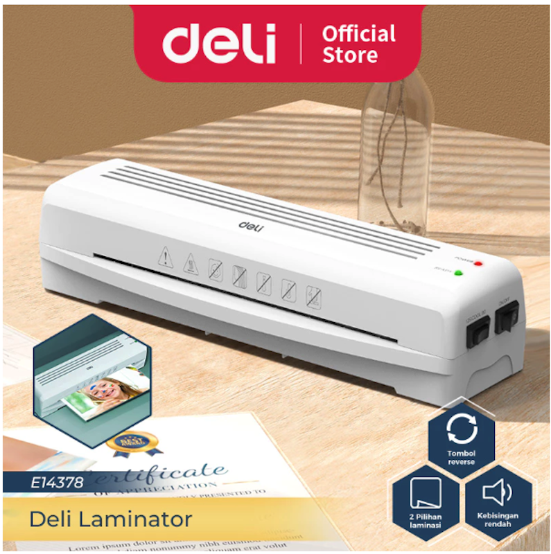 Deli Laminator Mesin Laminating A4 80-125 2